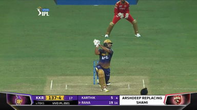 M45: KKR vs PBKS – Nitish Rana Six