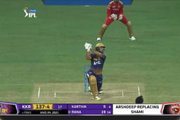 M45: KKR vs PBKS – Nitish Rana Six