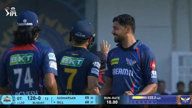 IPL 2025 M26: LSG vs GT - Fall of Wickets