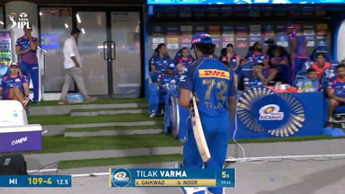 IPL 2026 M44: CSK vs MI - Tilak Varma Wicket