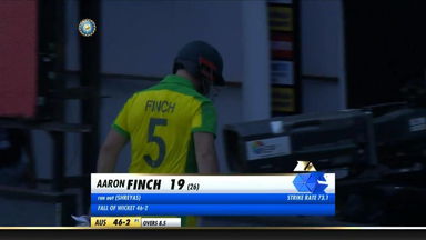 IND vs AUS 2020, 3rd ODI: Aaron Finch Wicket
