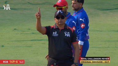 IPL 2026 M26: RCB vs DC - Romario Shepherd Wicket