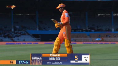 M17 - GG vs UPW: Ashwani Kumari Wicket