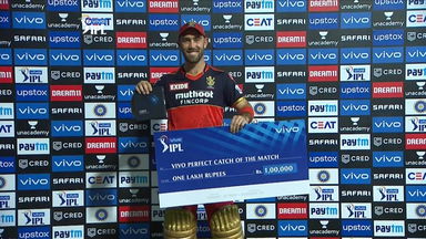 M16: RCB vs RR  – Vivo perfect catch of the match – Glenn Maxwell