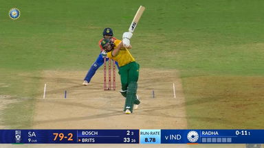 IND-W vs SA-W 2024, 2nd T20I: Tazmin Brits Six