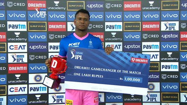 M43: RR vs RCB  – Dream11 GameChanger of the Match – Evin Lewis