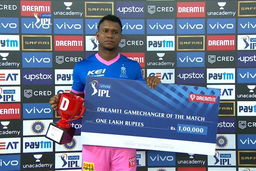 M43: RR vs RCB  – Dream11 GameChanger of the Match – Evin Lewis