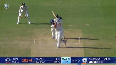 IND vs AFG 2026, Only Test: Rahmat Shah Six