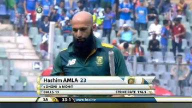 5TH ODI: IND vs SA – Hashim Amla Wicket
