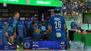 IND vs AFG 2026, 2nd ODI: Sediqullah Atal Wicket