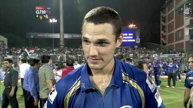 CLT20 2013 M23: RR vs MI  –   Interview – Glenn Maxwell & Nathan Coulter-Nile
