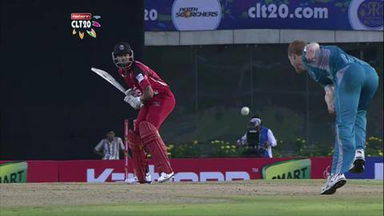 M2: BRI vs T&T –  Rayad Emrit c Hartley b McDermott