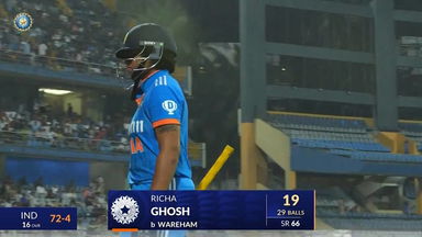 IND-W vs AUS-W 2023-24, 3rd ODI: Richa Ghosh Wicket