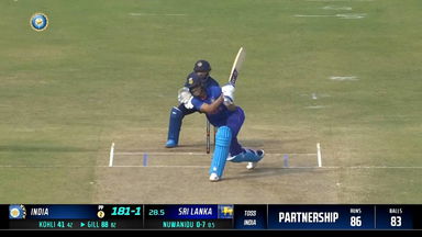 IND vs SL 2023, 3RD ODI: Shubman Gill  Six