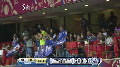 M16: RCB vs MI – Lendl Simmons Six