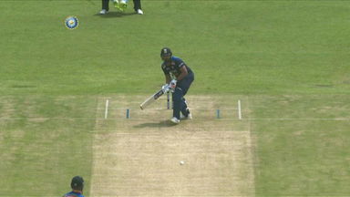 Rohit paddles one for a boundary