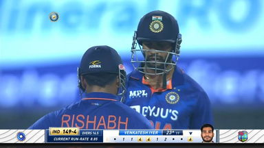Venkatesh Iyer launches Holder for a booming six