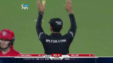 M32: KKR vs KXIP – YES Bank Maximum Sixes – Glenn Maxwell