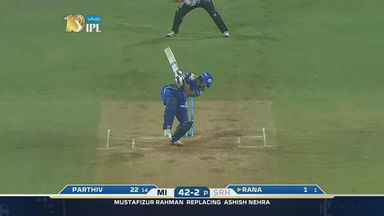 M10: MI vs SRH – Nitish Rana Six