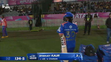 Wicket: Match 13, Delhi Capitals vs Mumbai Indians, WPL 2026: Amanjot Kaur Wicket