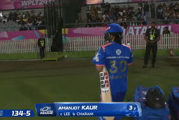 Wicket: Match 13, Delhi Capitals vs Mumbai Indians, WPL 2026: Amanjot Kaur Wicket