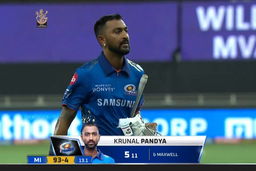 M39: RCB vs MI – Krunal Pandya Wicket
