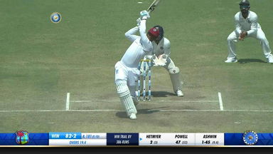IND vs WI 2018, 1st Test Day 3: Shimron Hetmyer Six