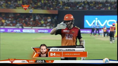 M20: SRH vs CSK –  Kane Williamson Wicket