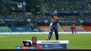 M27: DC vs RCB – Rovman Powell Wicket