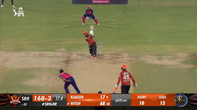 M50: SRH vs RR – Nitish Reddy Six