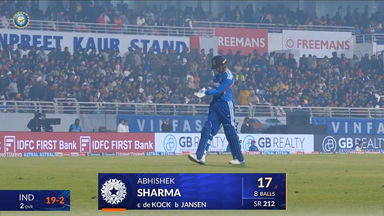 IND vs SA 2025, 2nd T20I: Abhishek Sharma Wicket