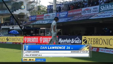 IND vs ENG 2021, 2nd Test, Day 4: Dan Lawrence Wicket