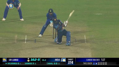 IND vs SL 2023, 1ST ODI: Wanindu Hasaranga  Six