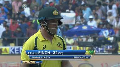 IND vs AUS 2017, 5th ODI: Aaron Finch Wicket