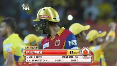 M37: CSK vs RCB – David Wiese Wicket