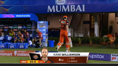 M50: DC vs SRH – Kane Williamson Wicket