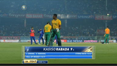 IND vs SA 2022, 3RD T20I: Kagiso Rabada Wicket