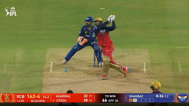 IPL 2025 M70: LSG vs RCB - Jitesh Sharma Six