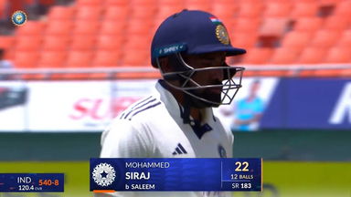 IND vs AFG 2026, Only Test: Mohammed Siraj Wicket