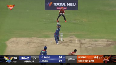M57: SRH vs LSG  – Krunal Pandya Six