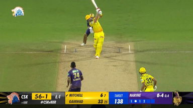 M22: CSK vs KKR – Daryl Mitchell Six