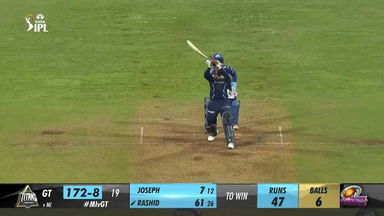 M57: MI vs GT – Rashid Khan Six