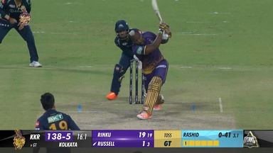 M39: KKR vs GT –  Andre Russell  Six