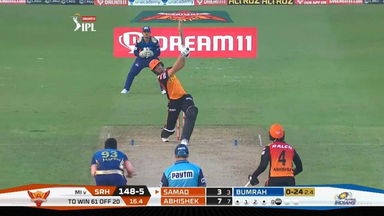 M17: MI vs SRH – Abdul Samad Six