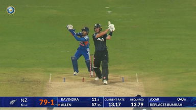 IND vs NZ 2026, 5th T20I: Finn Allen Six
