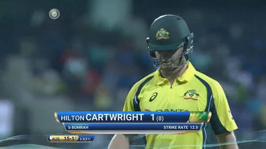 IND vs AUS 2017, 1st ODI: Hilton Cartwright Wicket