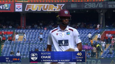 IND vs WI 2025, 2nd Test: Roston Chase Wicket