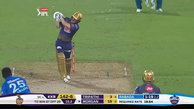 M16: DC vs KKR – Eoin Morgan Six