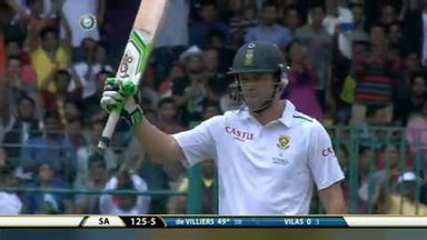 India vs SA, 2nd Test - Day 1: AB de Villiers' fighting 85