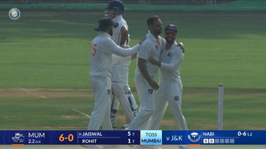 Ranji Trophy 2025, Mumbai vs J & K: Mumbai 1st Innings Fall of Wickets